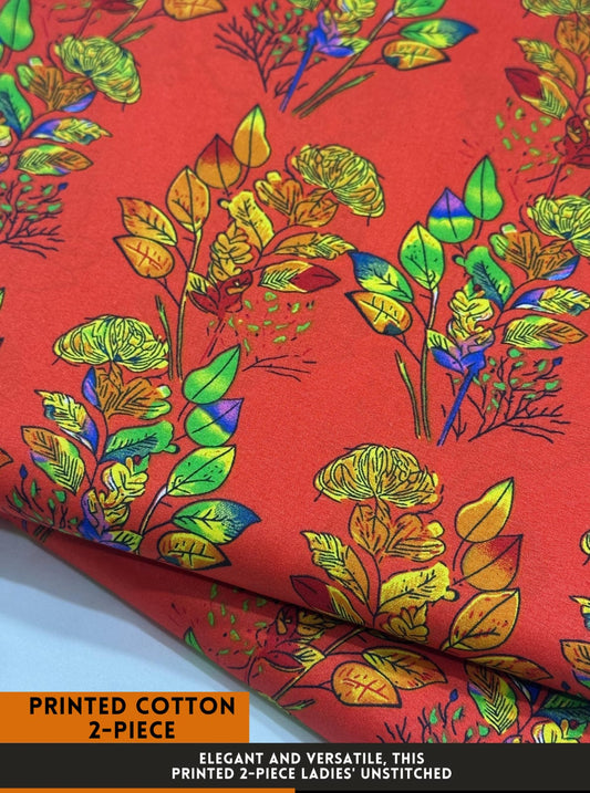 2 Piece Printed Summer Cotton